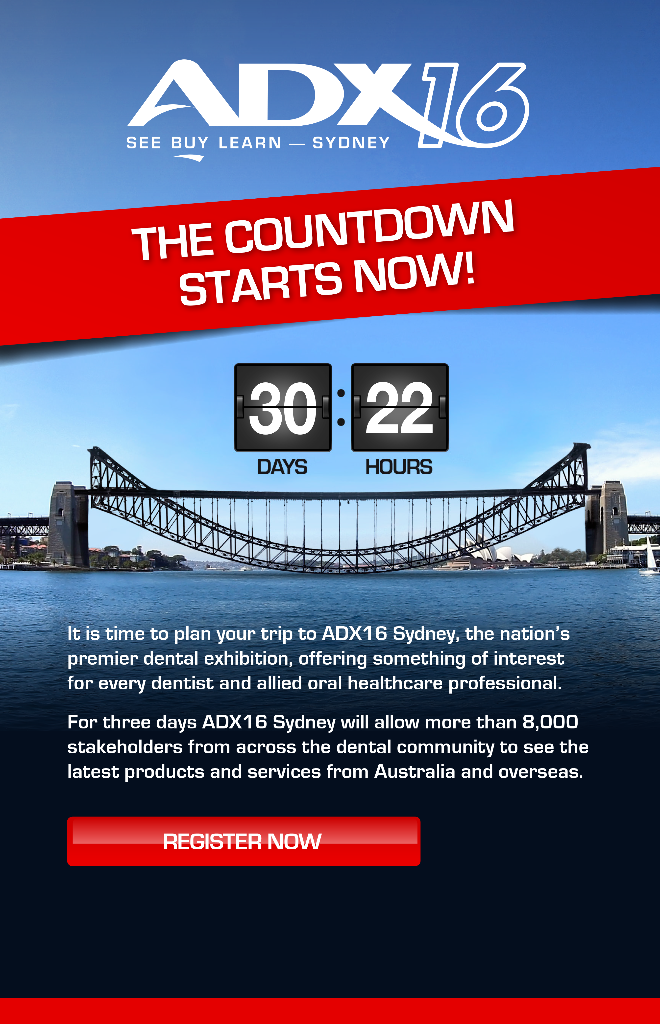 The ADX16 Sydney Countdown starts now
